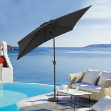 Load image into Gallery viewer, 2x3M Parasol Umbrella Patio Sun Shade Crank Tilt with Round Base
