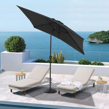 Load image into Gallery viewer, 2x3M Parasol Umbrella Patio Sun Shade Crank Tilt with Round Base
