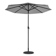 Load image into Gallery viewer, Large Solar Powered LED Patio Umbrella for Outdoor Garden Patio with Base, LG0930LG0454