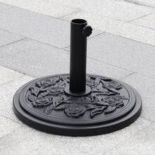Load image into Gallery viewer, Vintage Cement Freestanding Parasol Base with Floral Pattern