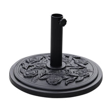 Load image into Gallery viewer, Vintage Cement Freestanding Parasol Base with Floral Pattern