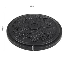 Load image into Gallery viewer, Vintage Cement Freestanding Parasol Base with Floral Pattern