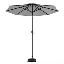 Load image into Gallery viewer, Large Solar Powered LED Patio Umbrella for Outdoor Garden Patio with Base, LG0930LG0455