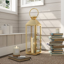 Load image into Gallery viewer, Gold Vintage Candle Lanterns Holder Garden Hanging Lantern
