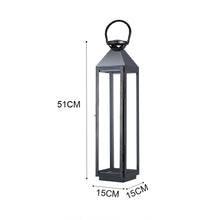 Load image into Gallery viewer, Black Vintage Candle Lanterns Holder Garden Hanging Lantern