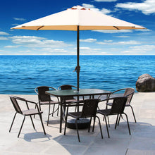 Load image into Gallery viewer, Garden Ripple Rectangular Table With Umbrella Hole