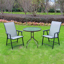 Load image into Gallery viewer, Metallic-Frame and Fabric Foldable Chairs Set of 2, LG0541