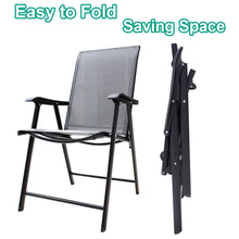 Load image into Gallery viewer, Metallic-Frame and Fabric Foldable Chairs Set of 2, LG0541