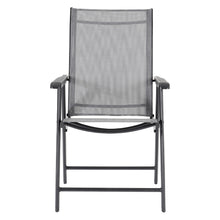 Load image into Gallery viewer, Garden Ripple Rectangular Table With Umbrella Hole with 4 Folding Chairs