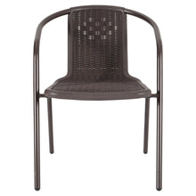 Load image into Gallery viewer, Livingandhome PE Rattan Stacking Garden Chairs Set of 6, LG0544