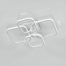 Load image into Gallery viewer, Square LED Dimmable Chandelier Ceiling Light With Remote