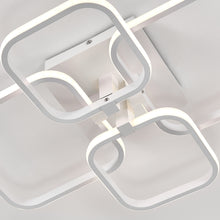 Load image into Gallery viewer, 4-Light Contemporary LED Light-adjusted Semi Flush Ceiling Light