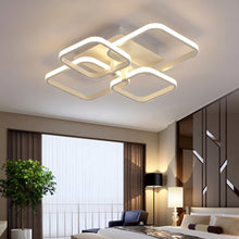 Load image into Gallery viewer, 4-Light Contemporary LED Light-adjusted Semi Flush Ceiling Light