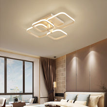Load image into Gallery viewer, 4-Light Contemporary LED Light-adjusted Semi Flush Ceiling Light