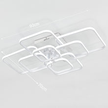Load image into Gallery viewer, 8-Light Contemporary LED Light-adjusted Semi Flush Ceiling Light