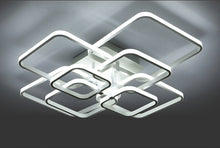 Load image into Gallery viewer, 8-Light Contemporary LED Light-adjusted Semi Flush Ceiling Light