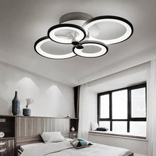Load image into Gallery viewer, LED Circle Semi-Flush Ceiling Light, 4/6 Shades, Dimmable/Non-Dimmable