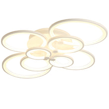 Load image into Gallery viewer, Livingandhome Modern Circular LED Light-adjusted Semi Flush Ceiling Light for Nordic Decor, LG0592
