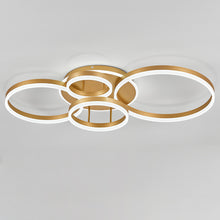 Load image into Gallery viewer, 5-Light Classic Golden Loops Energy Efficient LED Ceiling Light