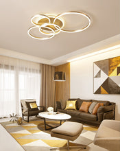 Load image into Gallery viewer, 5-Light Classic Golden Loops Energy Efficient LED Ceiling Light