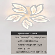 Load image into Gallery viewer, Livingandhome Petal-Shaped LED Dimmable Energy-efficient Semi Flush Ceiling , LG0634