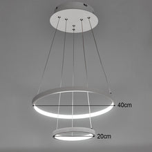 Load image into Gallery viewer, Modern 2 Circle Shape LED Chandelier Ceiling Light