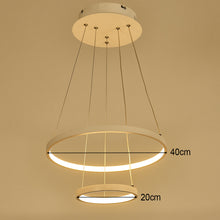 Load image into Gallery viewer, Modern 2 Circle Shape LED Chandelier Ceiling Light