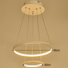 Load image into Gallery viewer, Modern 2 Circle Shape LED Chandelier Ceiling Light