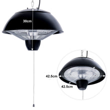 Load image into Gallery viewer, Electric Patio Heater 700W, 1500W Ceiling Hanging Mount Heat Lamp
