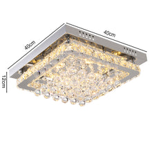 Load image into Gallery viewer, Fancy Modern Crystal LED Flush Mount Ceiling Light Fixture