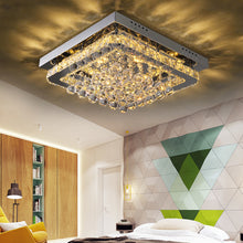 Load image into Gallery viewer, Fancy Modern Crystal LED Flush Mount Ceiling Light Fixture