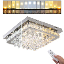 Load image into Gallery viewer, Livingandhome Modern Fancy Crystal LED Flush Mount Ceiling Light Fixture, LG0665