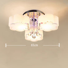 Load image into Gallery viewer, LED Ceiling Light with 3/5/7Acrylic Petal Lampshades, Semi-Flushed, Dimmable