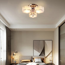 Load image into Gallery viewer, LED Ceiling Light with 3/5/7Acrylic Petal Lampshades, Semi-Flushed, Dimmable