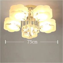 Load image into Gallery viewer, LED Ceiling Light with 3/5/7Acrylic Petal Lampshades, Semi-Flushed, Dimmable