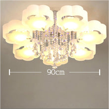 Load image into Gallery viewer, LED Ceiling Light with 3/5/7Acrylic Petal Lampshades, Semi-Flushed, Dimmable
