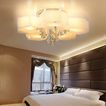 Load image into Gallery viewer, LED Crystal Ceiling Light Hexagon Chandelier Lamp With Remote