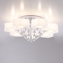 Load image into Gallery viewer, LED Crystal Ceiling Light Hexagon Chandelier Lamp With Remote