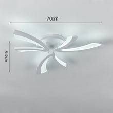 Load image into Gallery viewer, 3-Light Unique V-Shaped LED Semi Flush Ceiling Light