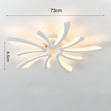 Load image into Gallery viewer, 5-Light Unique V-Shaped LED Semi Flush Ceiling Light