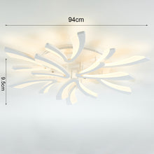 Load image into Gallery viewer, 9-Light Unique V-Shaped LED Semi Flush Ceiling Light