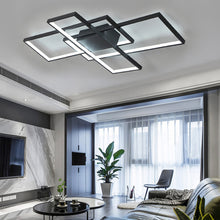 Load image into Gallery viewer, Neutral Style Rectangular LED Semi Flush Ceiling Light