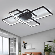 Load image into Gallery viewer, Neutral Style Rectangular LED Semi Flush Ceiling Light