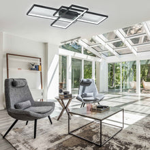 Load image into Gallery viewer, Neutral Style Rectangular LED Semi Flush Ceiling Light