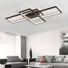 Load image into Gallery viewer, Livingandhome Neutral Style Rectangular LED Semi Flush Ceiling Light, LG0712