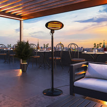 Load image into Gallery viewer, 2KW Electric Quartz Patio Heaters Freestanding Warmer