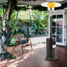 Load image into Gallery viewer, 13KW Outdoor Gas Powered Patio Heater Freestanding With Wheel,Stainless steel , Silver,Brown,Black !