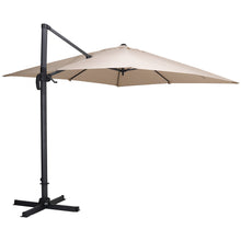 Load image into Gallery viewer, Large Square Canopy Rotating Outdoor Cantilever Parasol with Fillable Base, LG0797LG0884