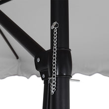 Load image into Gallery viewer, Livingandhome Corrugated Edge Square Canopy Outdoor Cantilever Parasol with Cross Base, LG0813