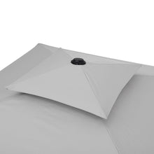 Load image into Gallery viewer, Livingandhome Corrugated Edge Square Canopy Outdoor Cantilever Parasol with Cross Base, LG0813